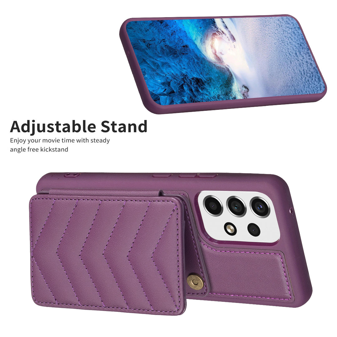 BF26 Card Holder Phone Shell For Samsung Galaxy A53 5G Anti-Scratch Kickstand Magnetic PU Leather TPU Phone Case BF26 Card Holder Phone Shell For Samsung Galaxy A53 5G Anti-Scratch Kickstand Magnetic PU Leather TPU Phone Case